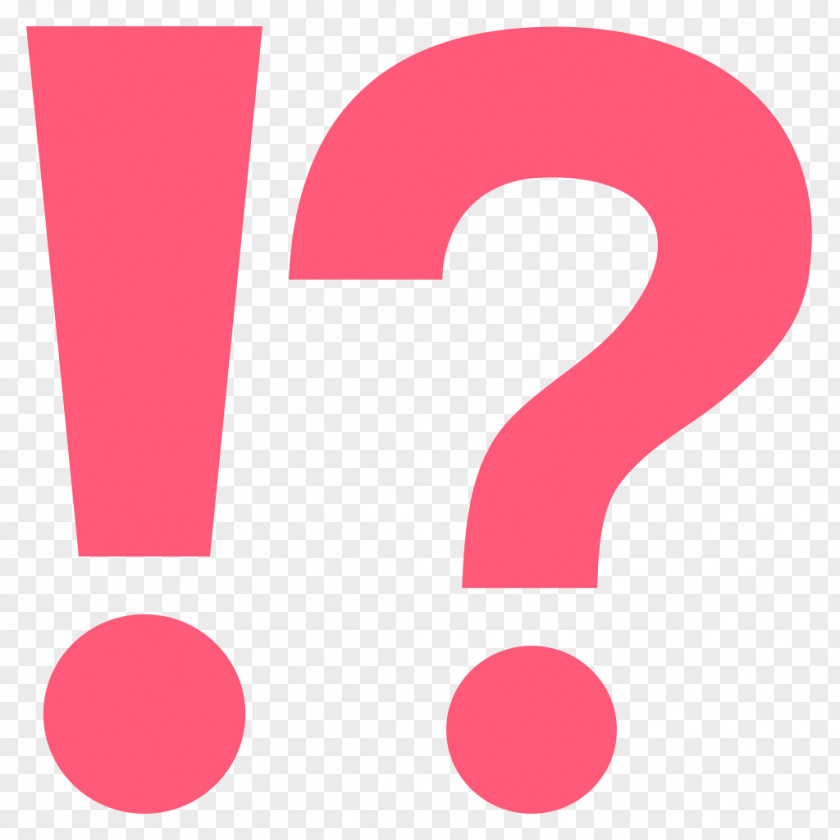 Exclamation Mark Question Emoji Interrobang Symbol PNG