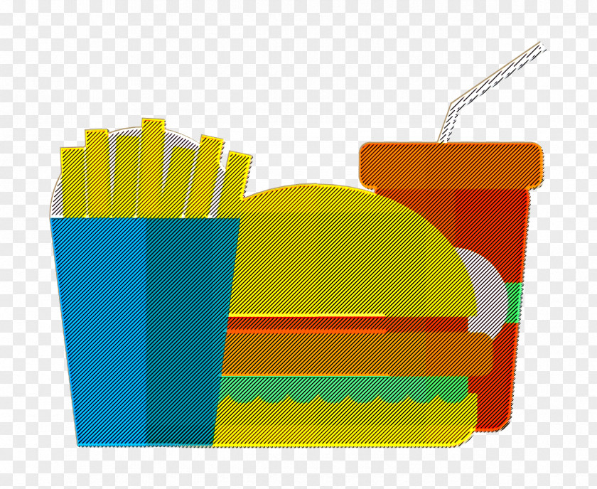 Fast Food Icon Burger & Drinks PNG