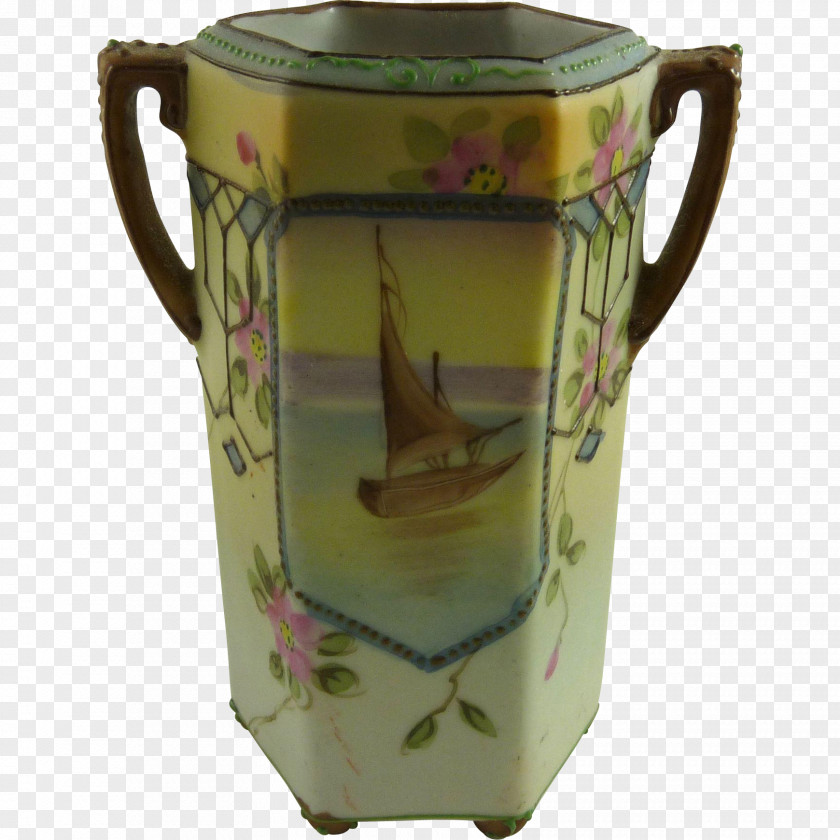 Hand-painted Background Shading Jug Porcelain Pitcher Vase Mug PNG