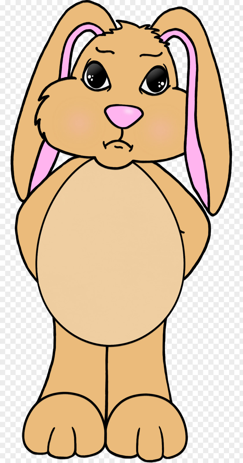 Rabbit! Clipart Puppy Rabbit Easter Bunny Sadness Clip Art PNG