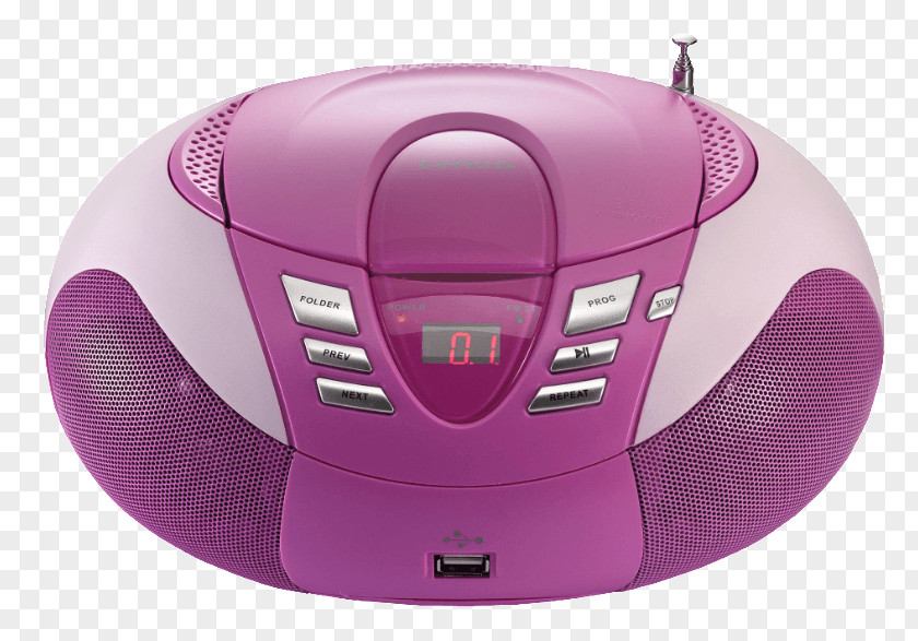 Radio CD Player Compact Disc Boombox FM Broadcasting PNG