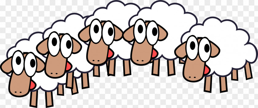 Sheep Black Herd Blog Clip Art PNG