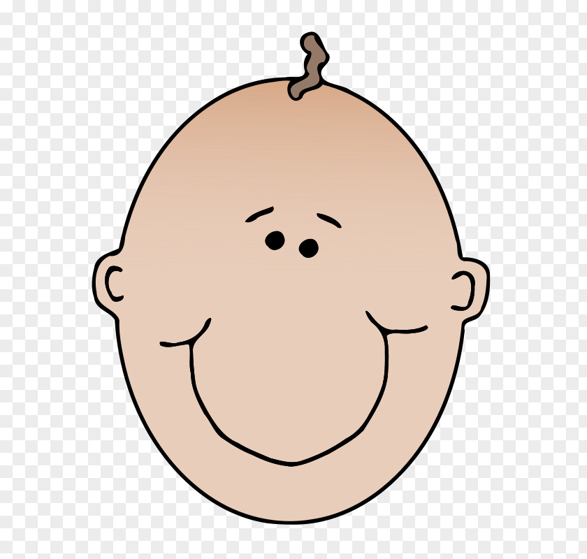 Smiley Infant Face Clip Art PNG
