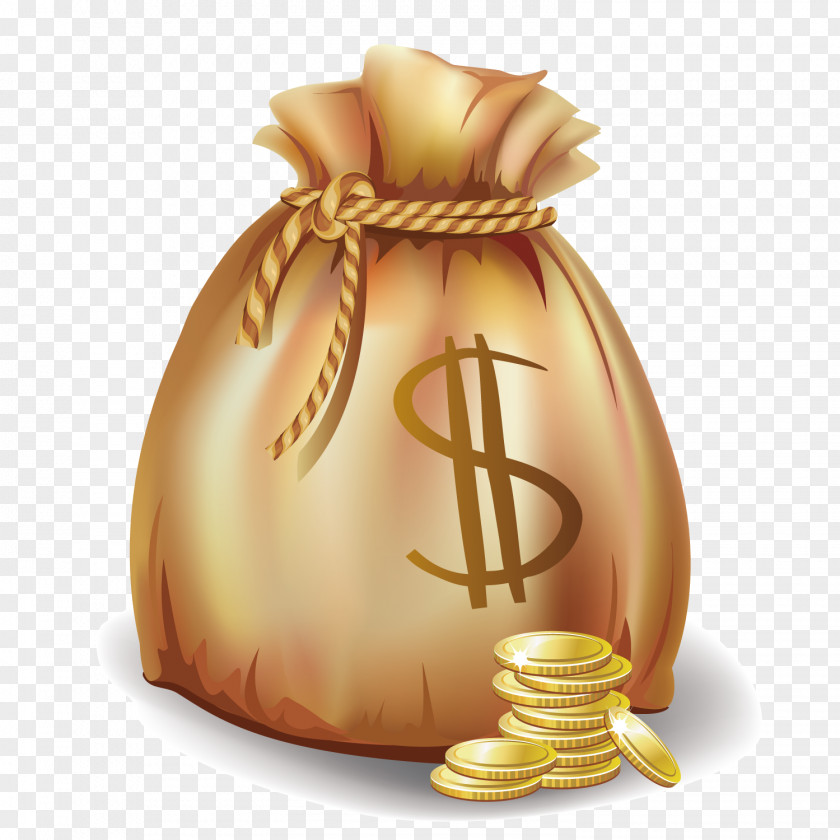 Vector Money Bag Stock Illustration PNG