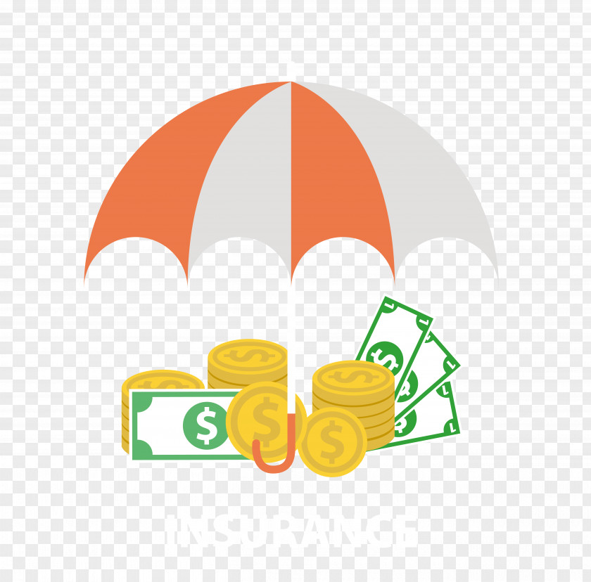 Coin Umbrella Vector Property Insurance Return On Investment Money PNG