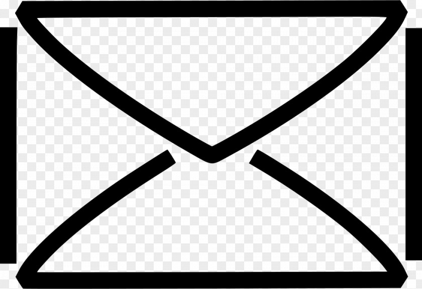 Line Art Triangle Email Symbol PNG