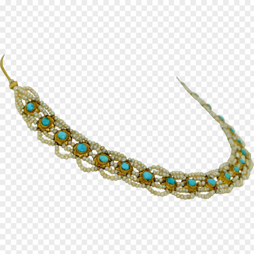 Necklace Turquoise Jewellery Emerald Colored Gold PNG