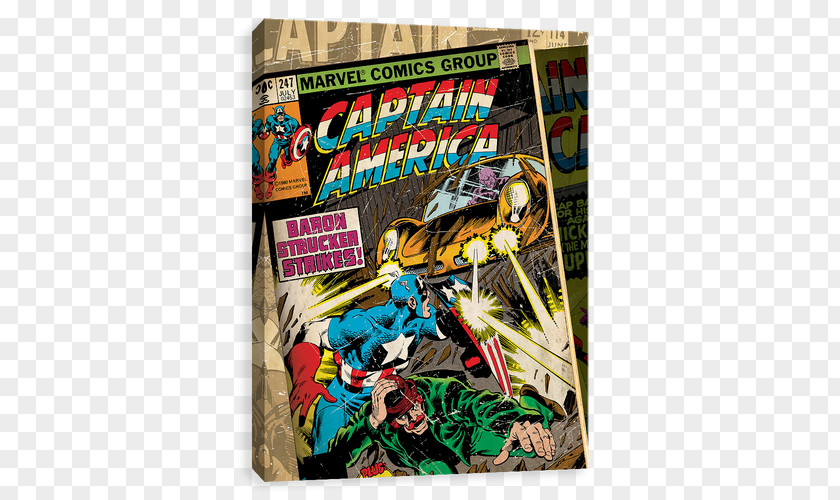 Captain America America's Shield Comics Baron Strucker Superhero PNG
