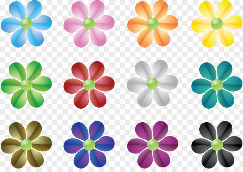 Cartoon Flowers Flower Floral Design PNG