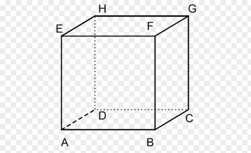 Cube Surface Area Edge Two-dimensional Figures Line PNG