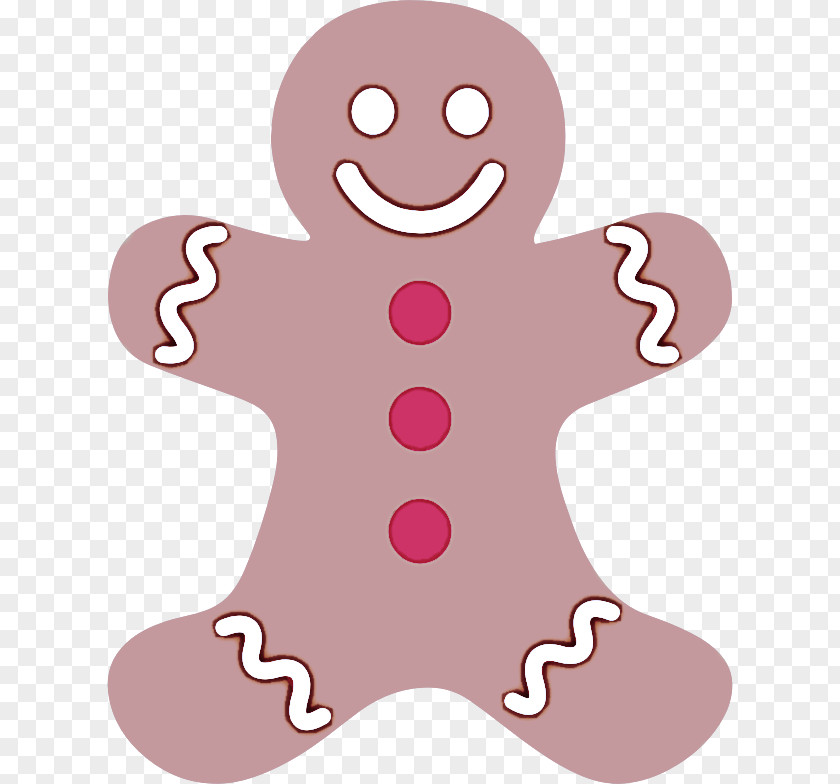 Pink Gingerbread Cartoon Dessert Food PNG