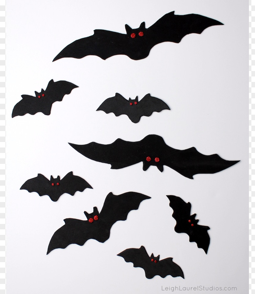 Scary Bat Pictures Paper Halloween Craft Clip Art PNG