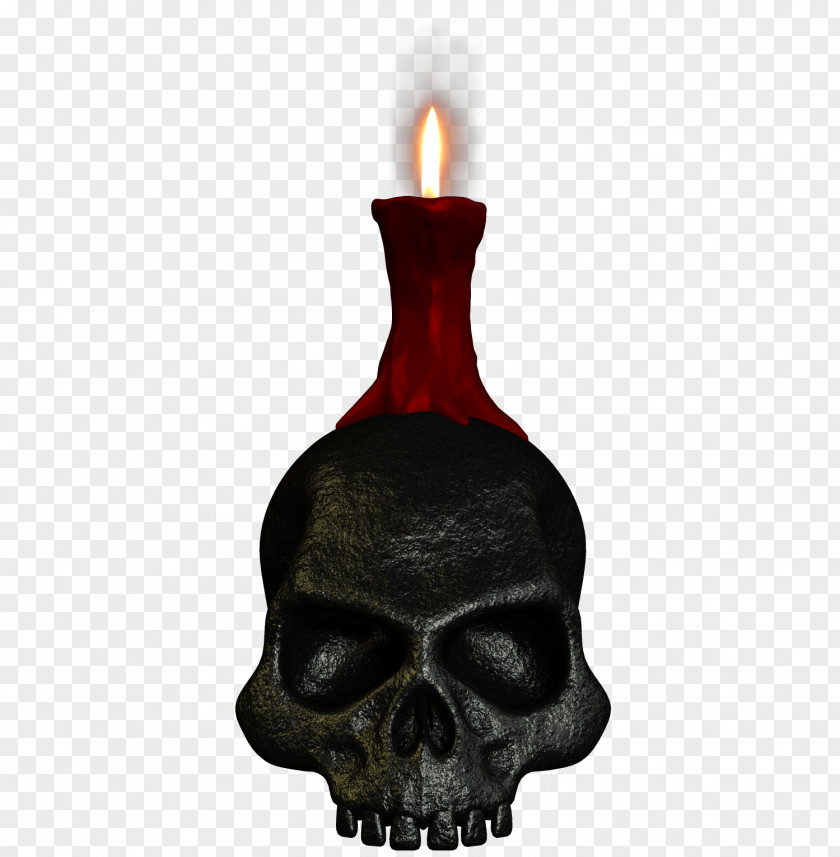 Skull Lamp Candle PNG