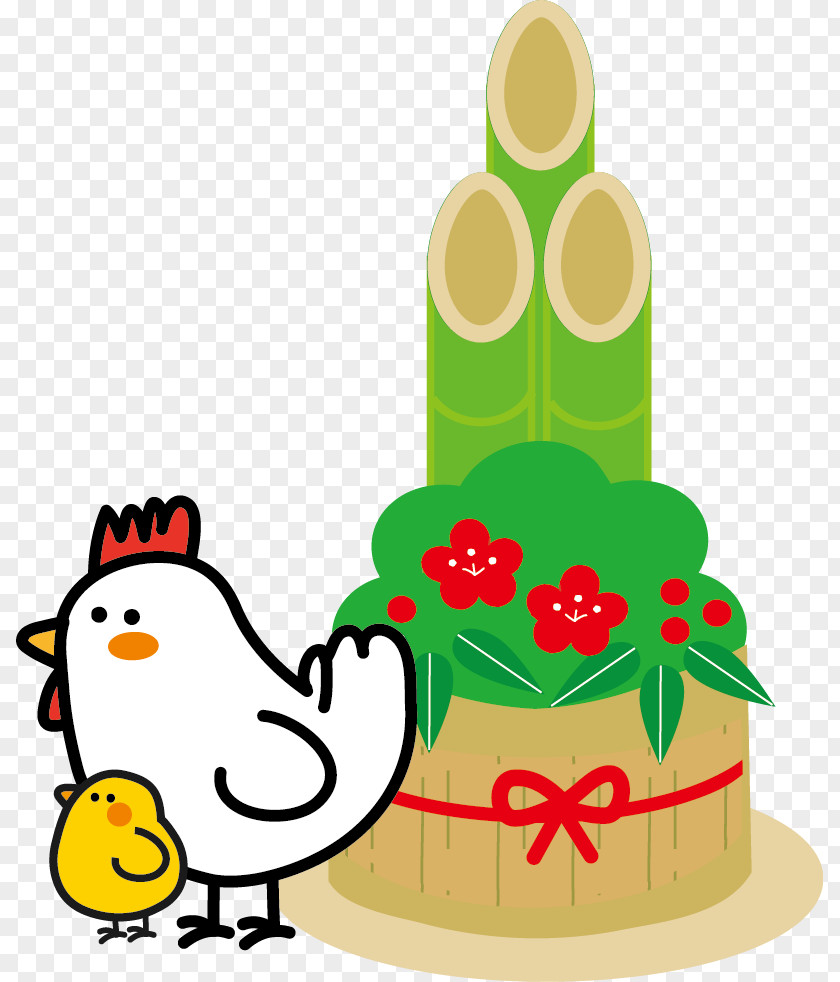 Tori Japanese New Year 0 Rooster Card Chicken PNG
