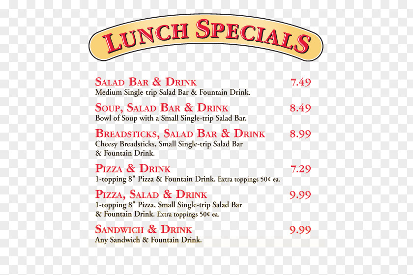 Woodland Original Steve's DrinkCafeteria Menu Pizza PNG