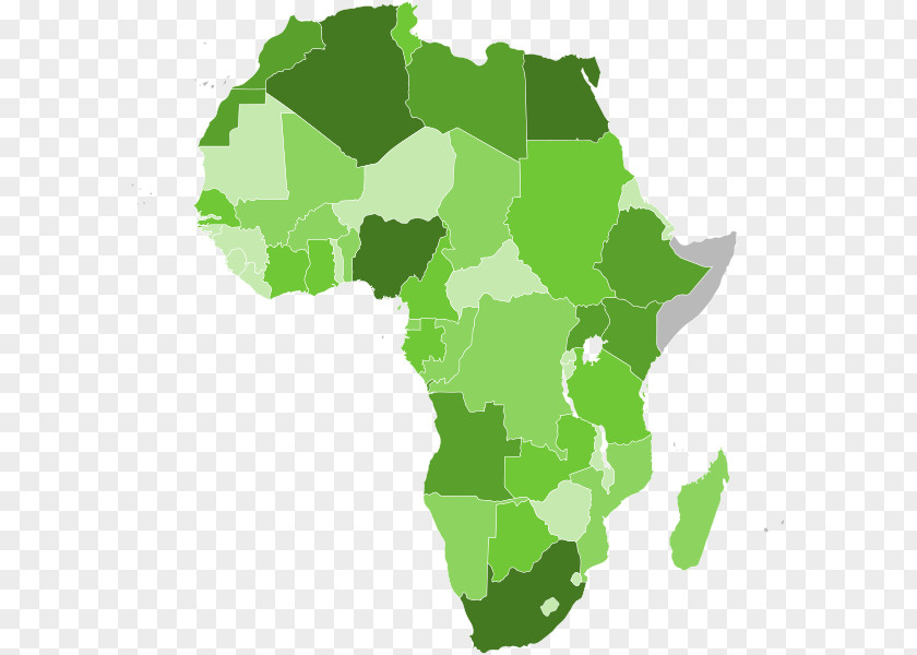 Africa Globe Vector Map PNG