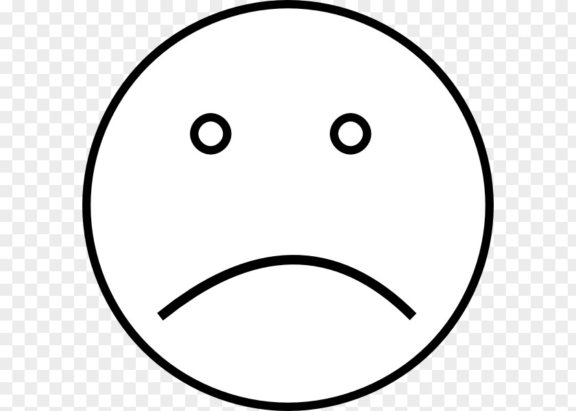 Depressed Face Cliparts Smiley Nose White Circle PNG
