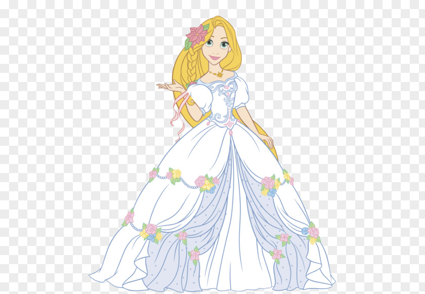 Disney Princess Rapunzel Ariel Aurora Dress PNG