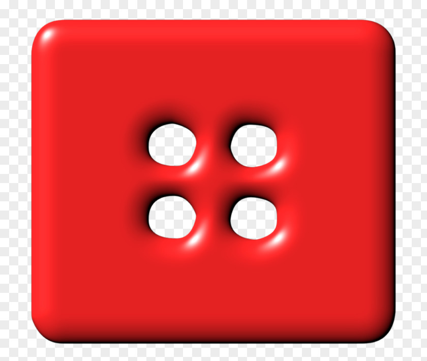 Hand-painted Three-dimensional Buttons Space Square Red PNG