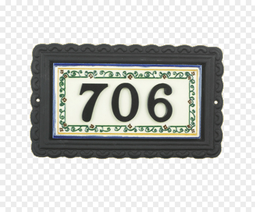 House Sign Ceramic Numbering PNG