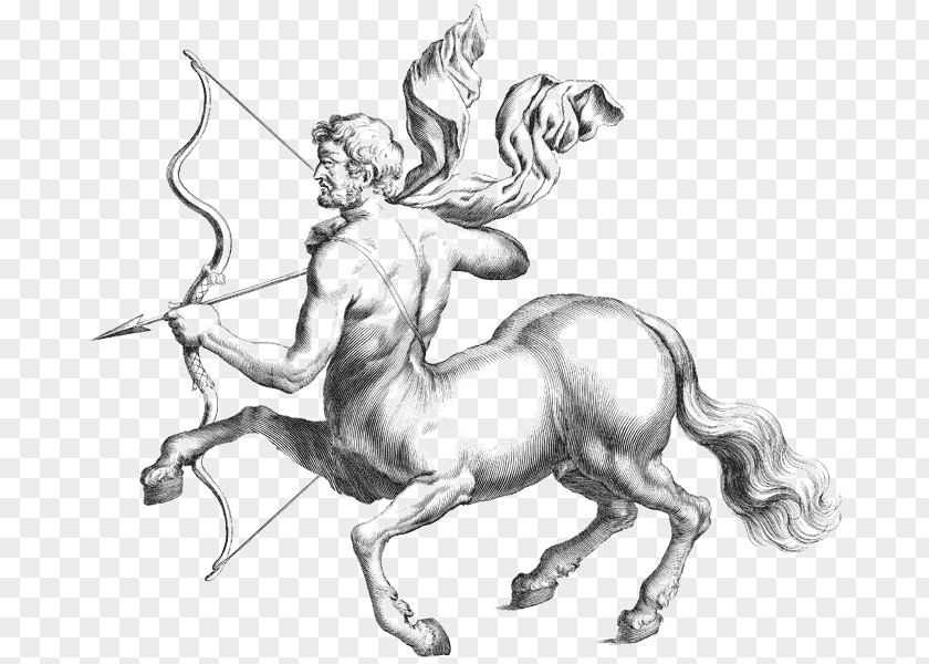 Sagittarius Centaur Zodiac Greek Mythology Chiron PNG