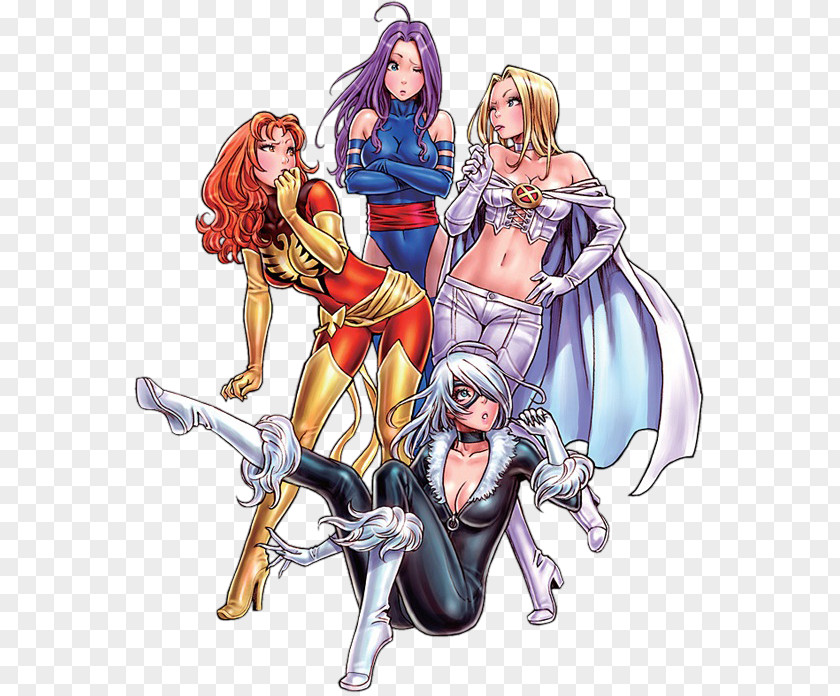 Spider-man Psylocke Felicia Hardy Jean Grey Emma Frost Superhero PNG