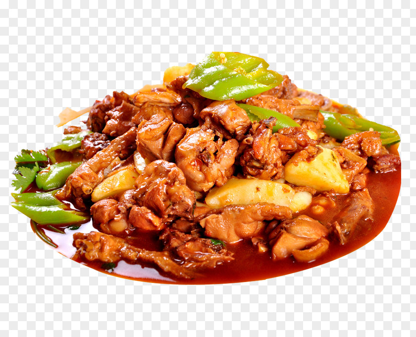 Xinjiang Delicious Market Chicken Roast Chinese Cuisine Laziji Nugget PNG