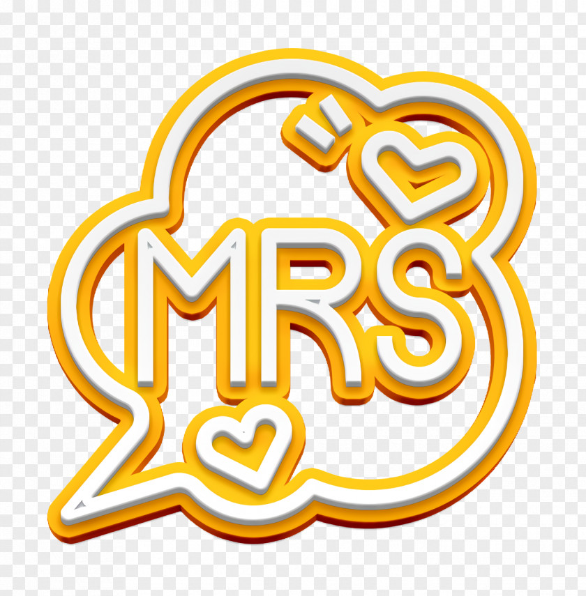 Heart Icon Mrs Wedding PNG