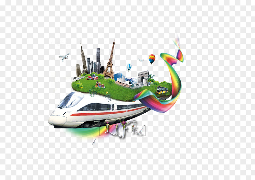 Metro Creative Living Train High-speed Rail Template Cdr PNG