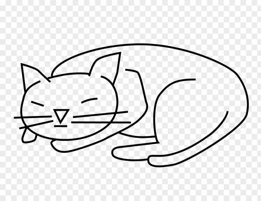 Sleeping Cat American Bobtail Kitten Clip Art PNG