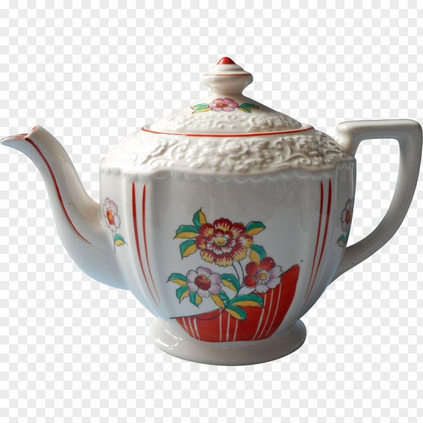 Teapot Tableware Ceramic Porcelain Kettle PNG