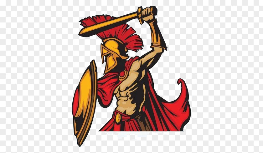Western Heroic Warrior Muscle Spartan Army Ancient Greece Clip Art PNG
