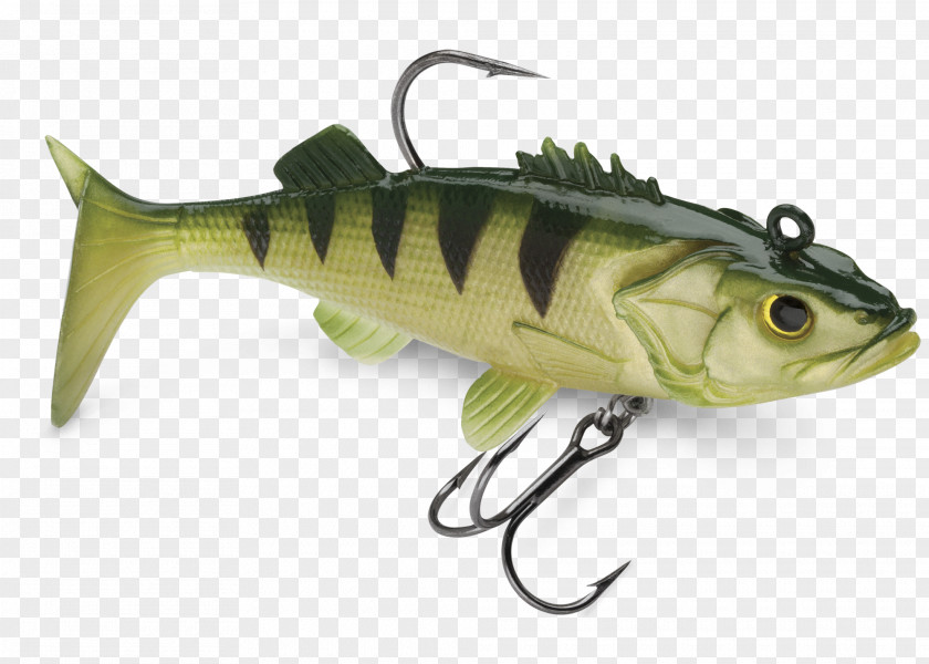 Yellow Perch Plug Bait Rapala Spoon Lure PNG