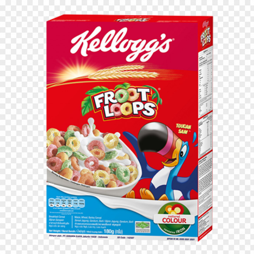 Breakfast Cereal Corn Flakes Froot Loops Kellogg's PNG
