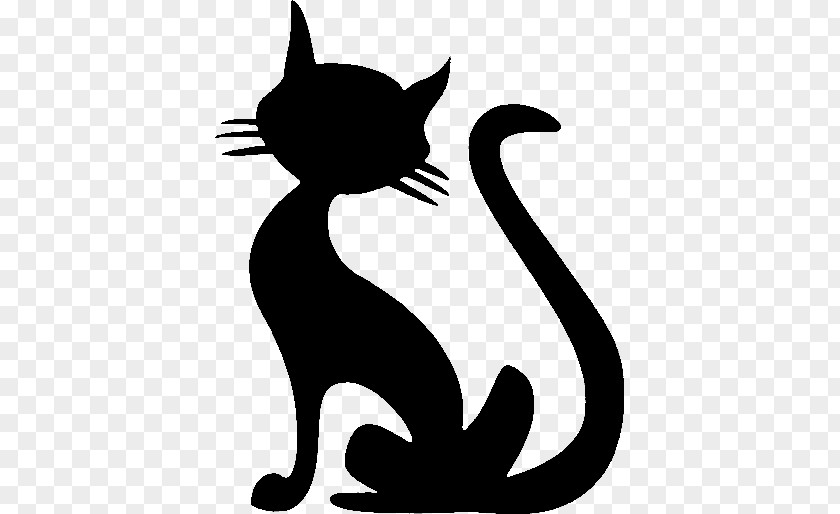 Cat Stencil Le Chat Noir Art Drawing PNG