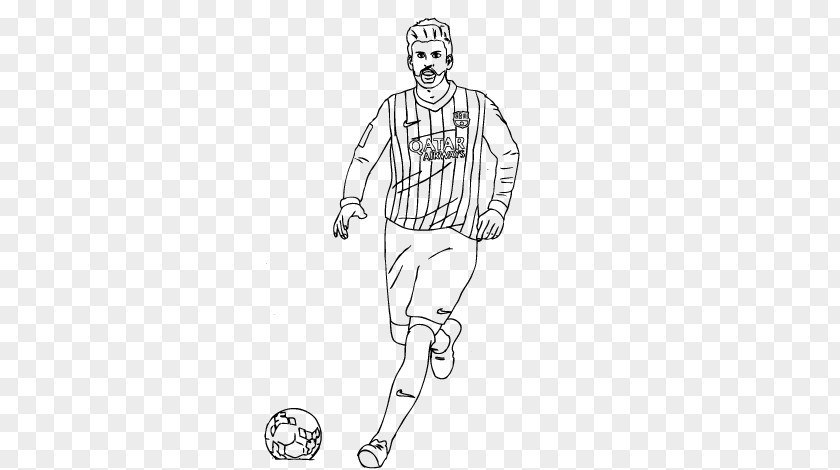 Gerard Pique Football Pitch Player Drawing Baliza PNG