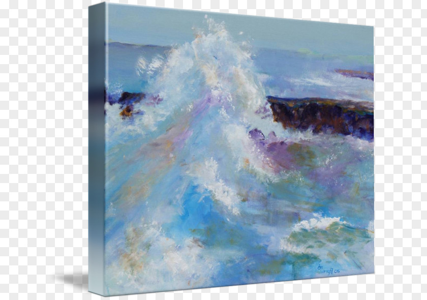 Painting Watercolor Gallery Wrap Canvas Art PNG