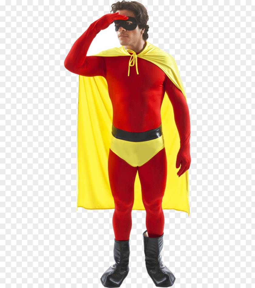 Superman Costume Party Superhero Yellow PNG