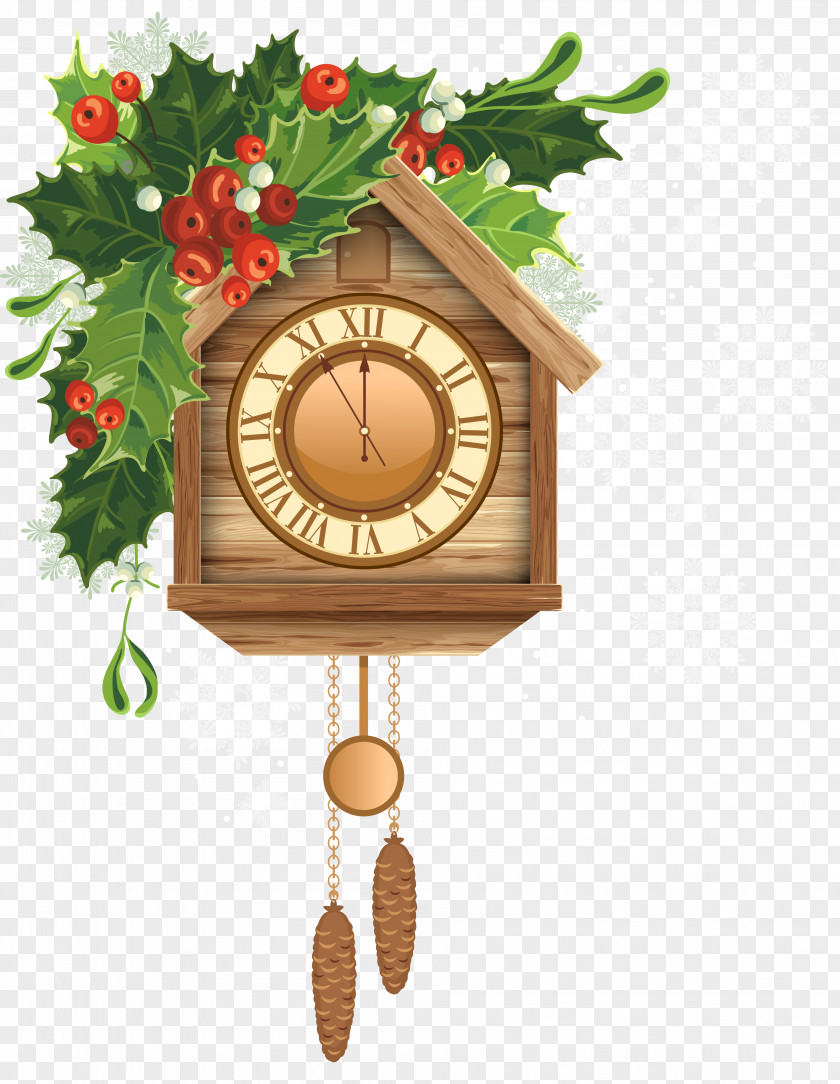Christmas Cuckoo Clock Clipart Clip Art PNG