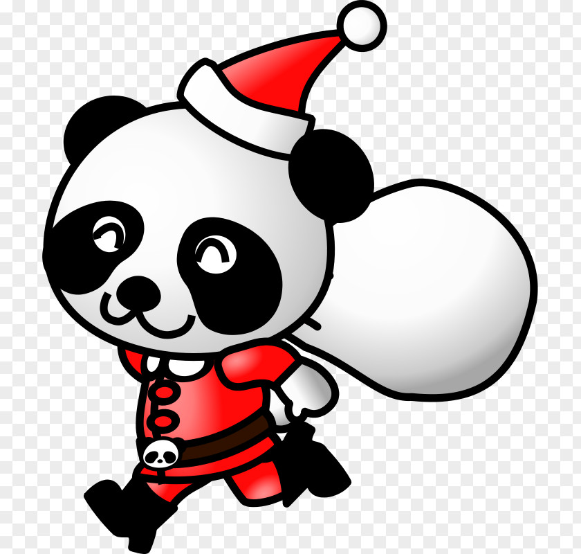 Funny Turkey Clipart Santa Claus Giant Panda Christmas Clip Art PNG