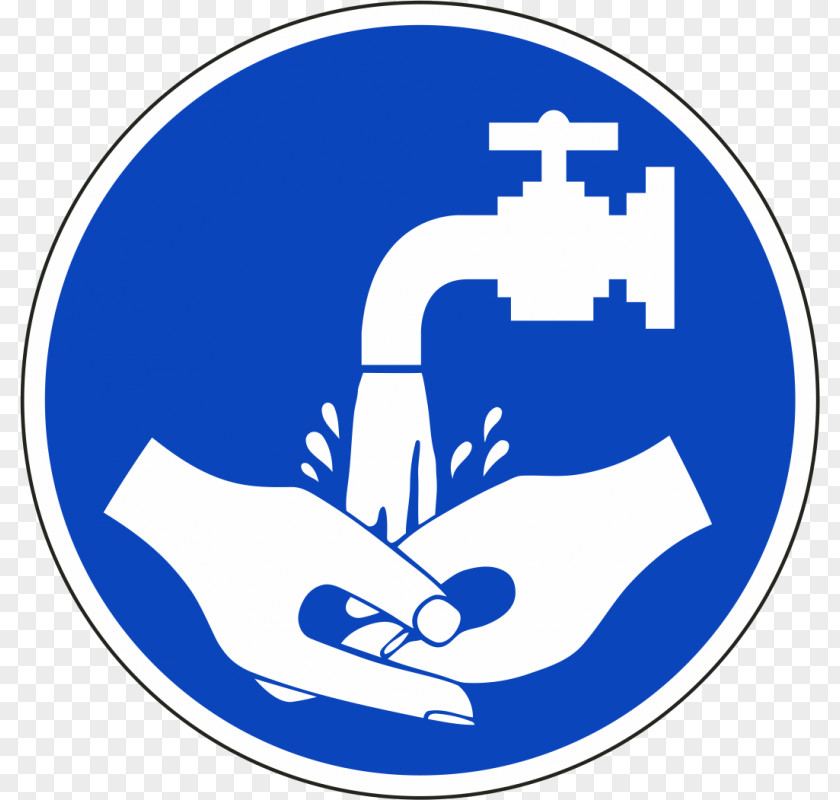 Hand Washing Sign Illustration Label PNG