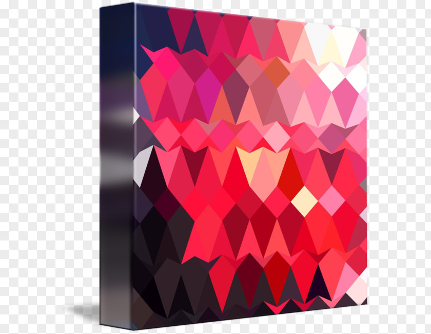 Polygon Border Rectangle Square Magenta Pattern PNG