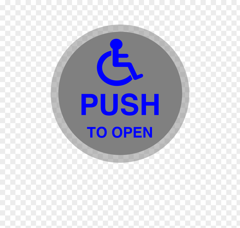 Wheelchair Disability Accessibility Button Logo Clip Art PNG