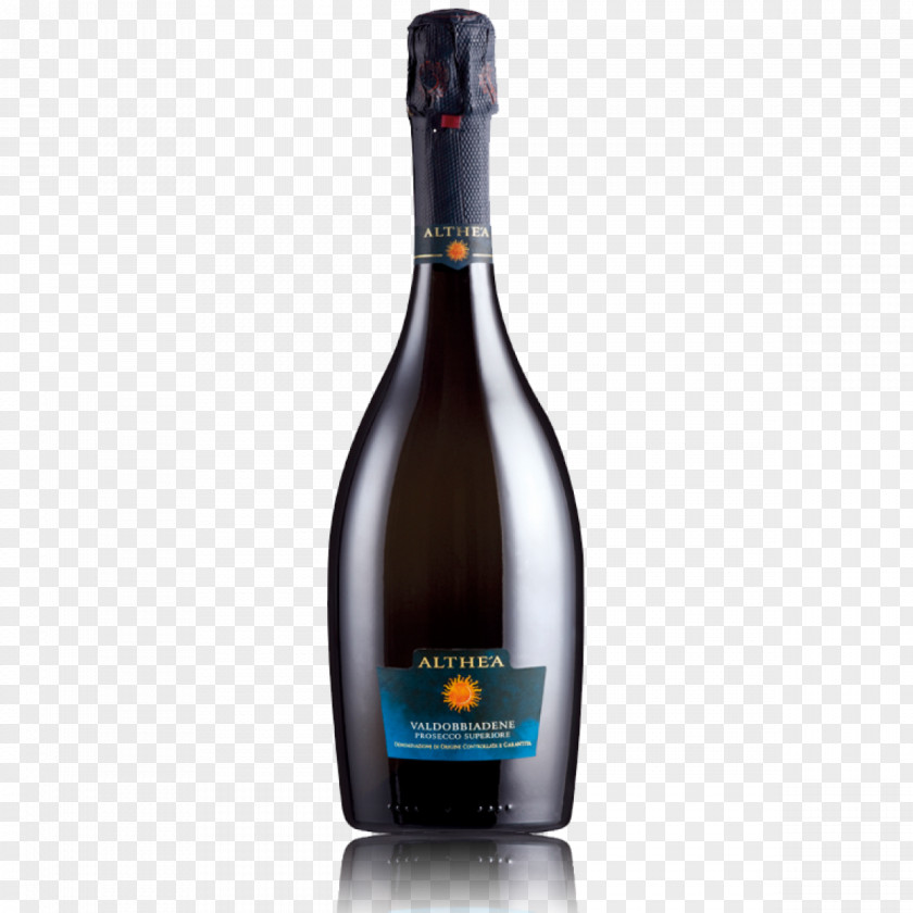 Champagne Prosecco Glass Bottle Liqueur PNG