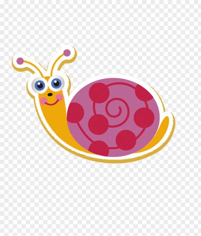 Snails Insect Cartoon Sticker Illustration PNG