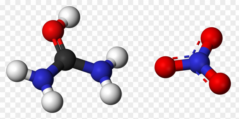 Vinegar Urea Nitrate Ball-and-stick Model Explosive Material Molecule PNG