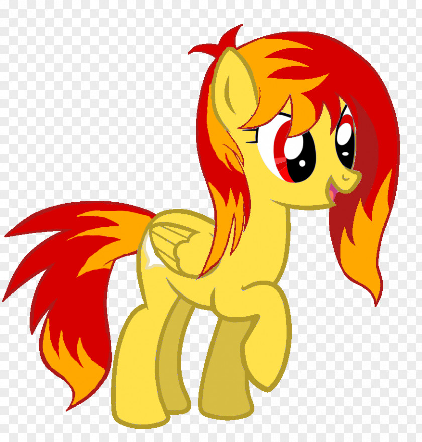 Fire Cartoon Pony Illustration PNG