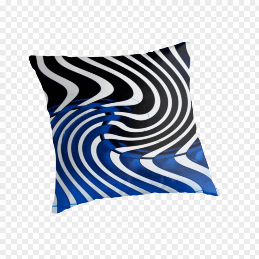 Irregular Pattern Throw Pillows Electric Blue Cushion Cobalt PNG