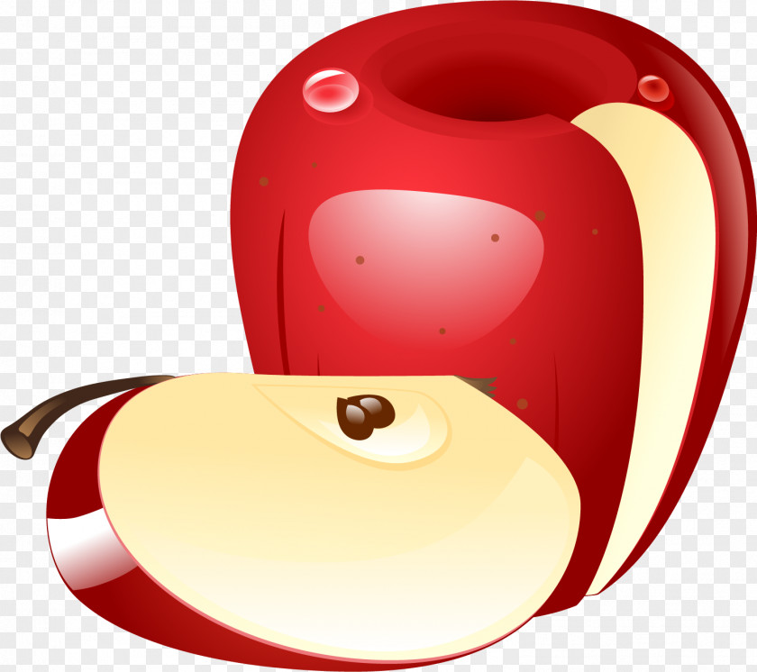 Red Cartoon Apple Clip Art PNG