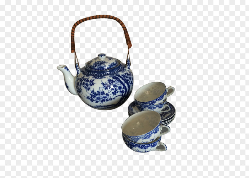 Tea Set Teapot Ceramic Kettle PNG
